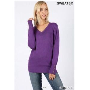 Super soft V-neck sweater